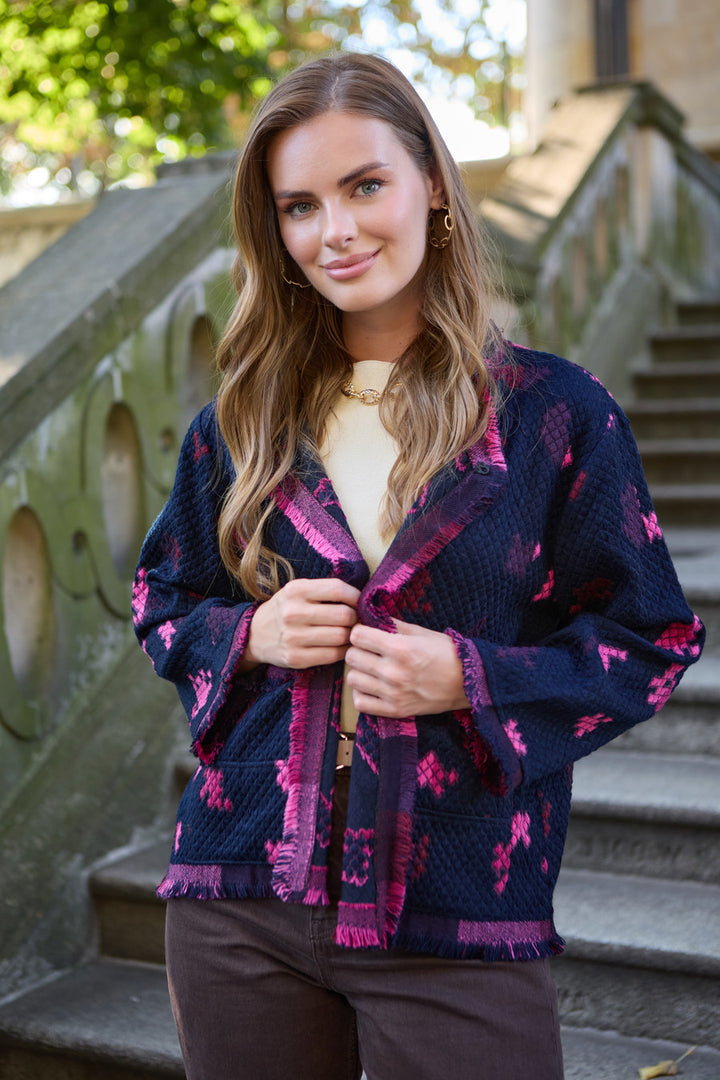 Abstract Bloom Short Jacket