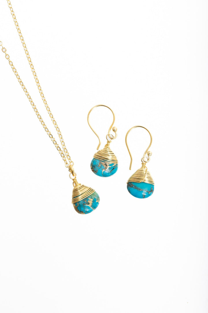 Mojave Mini Raindrop Earring and Necklace Set