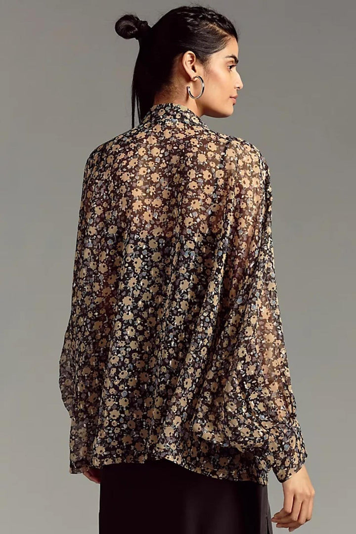 Tie Front Flora Kimono