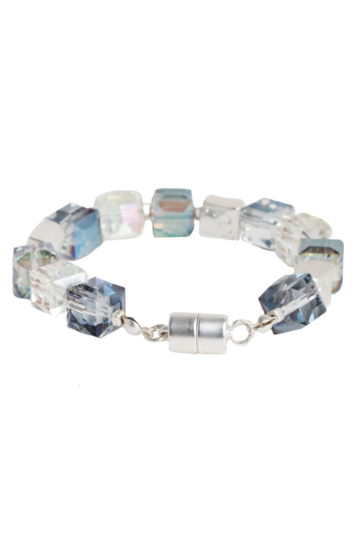 Faceted Bead and Stone Bracelet