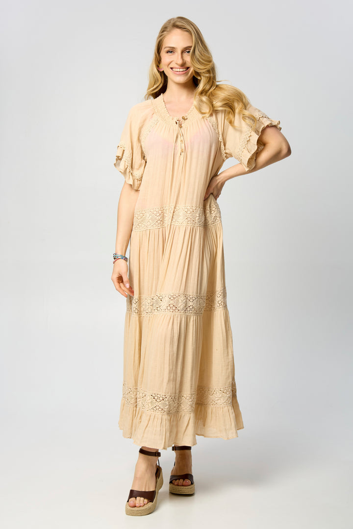 Cotton Long Cover Up Dress