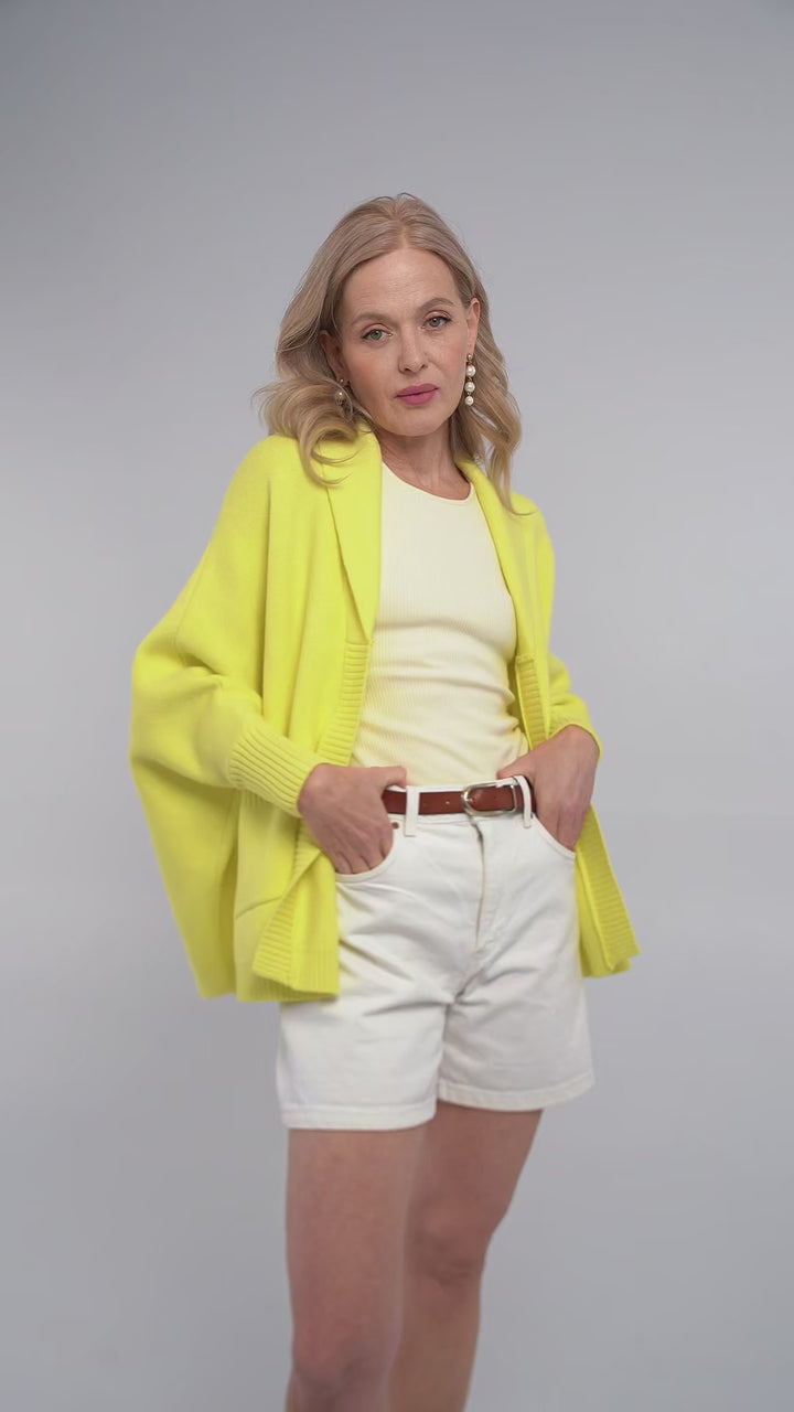 Open Front Oversize Cardigan