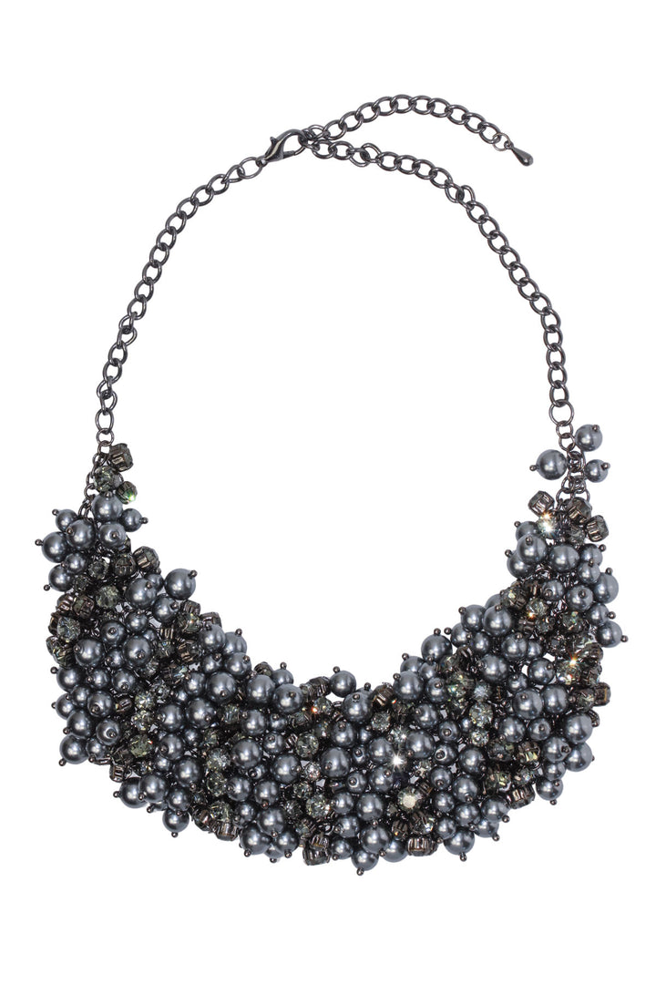 Pearl and Crystal Statement Necklace