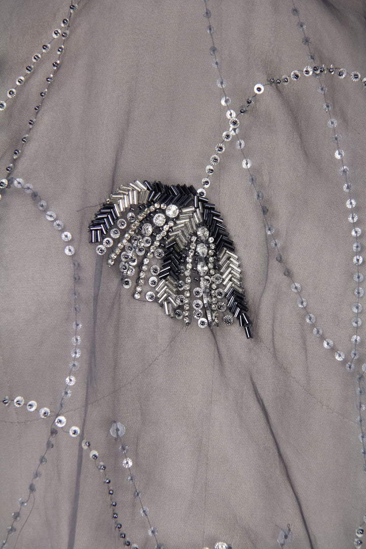 Organza Embellished Scarf