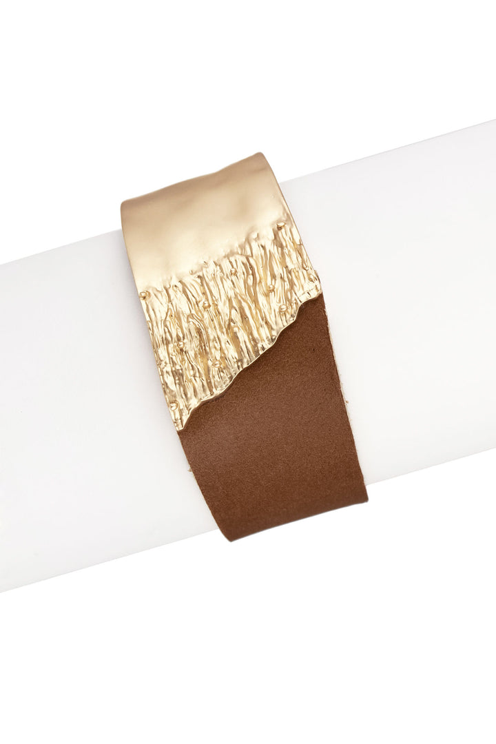 Wild Ways Metal Leather Bracelet