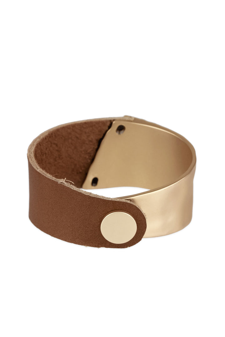 Wild Ways Metal Leather Bracelet