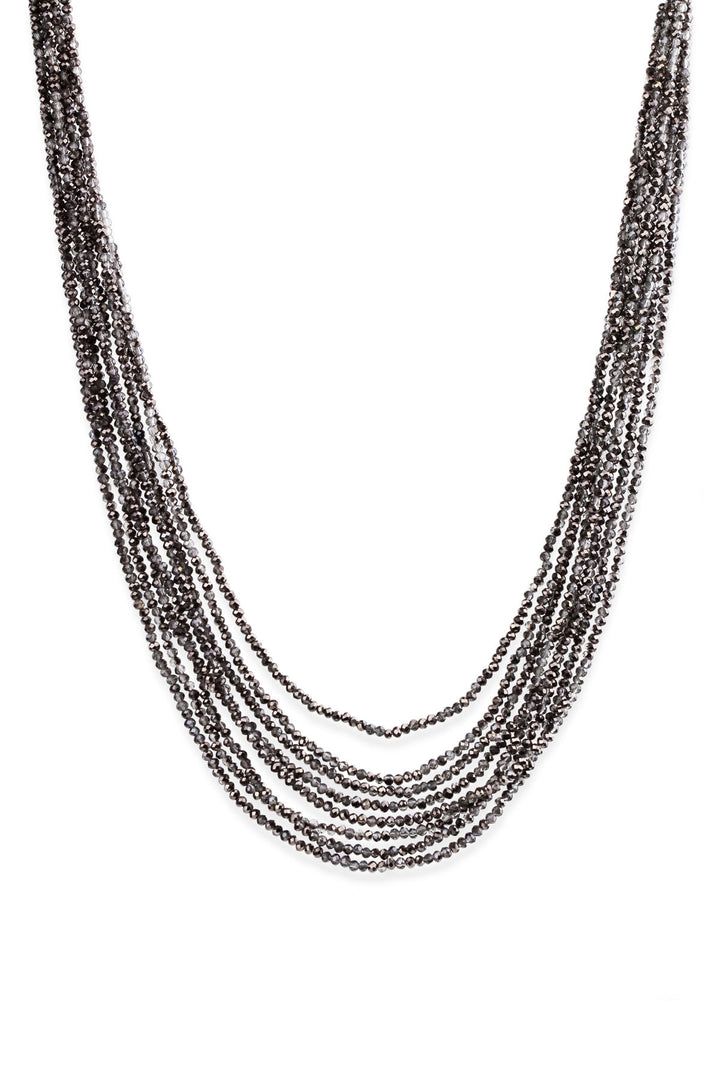 Multi Strand Short Crystal Necklace