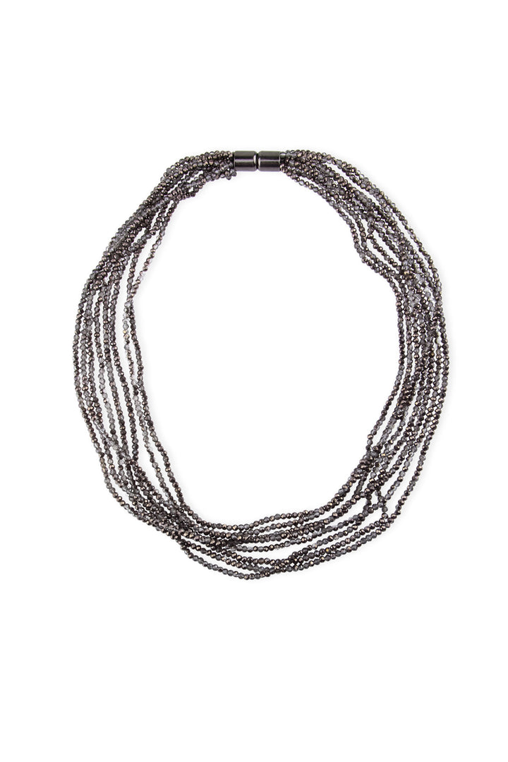 Multi Strand Short Crystal Necklace