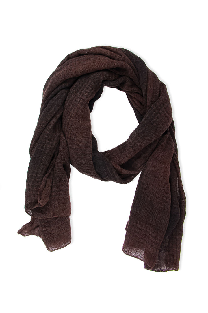 Two Toned Faded Plaid Scarf