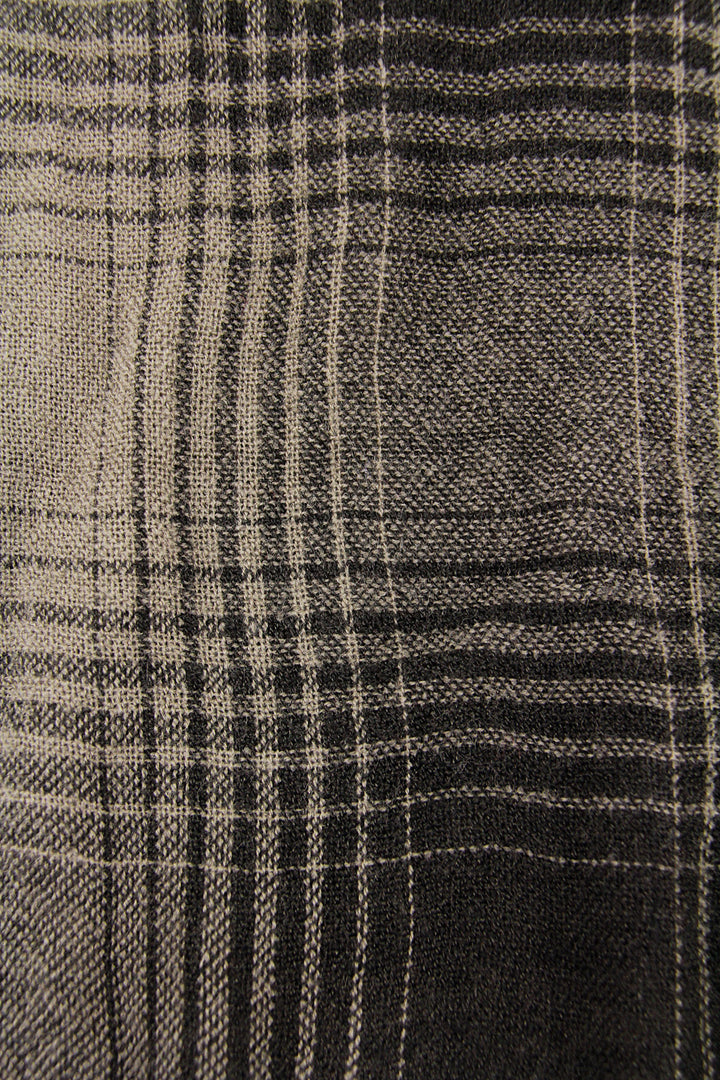 Two Toned Faded Plaid Scarf