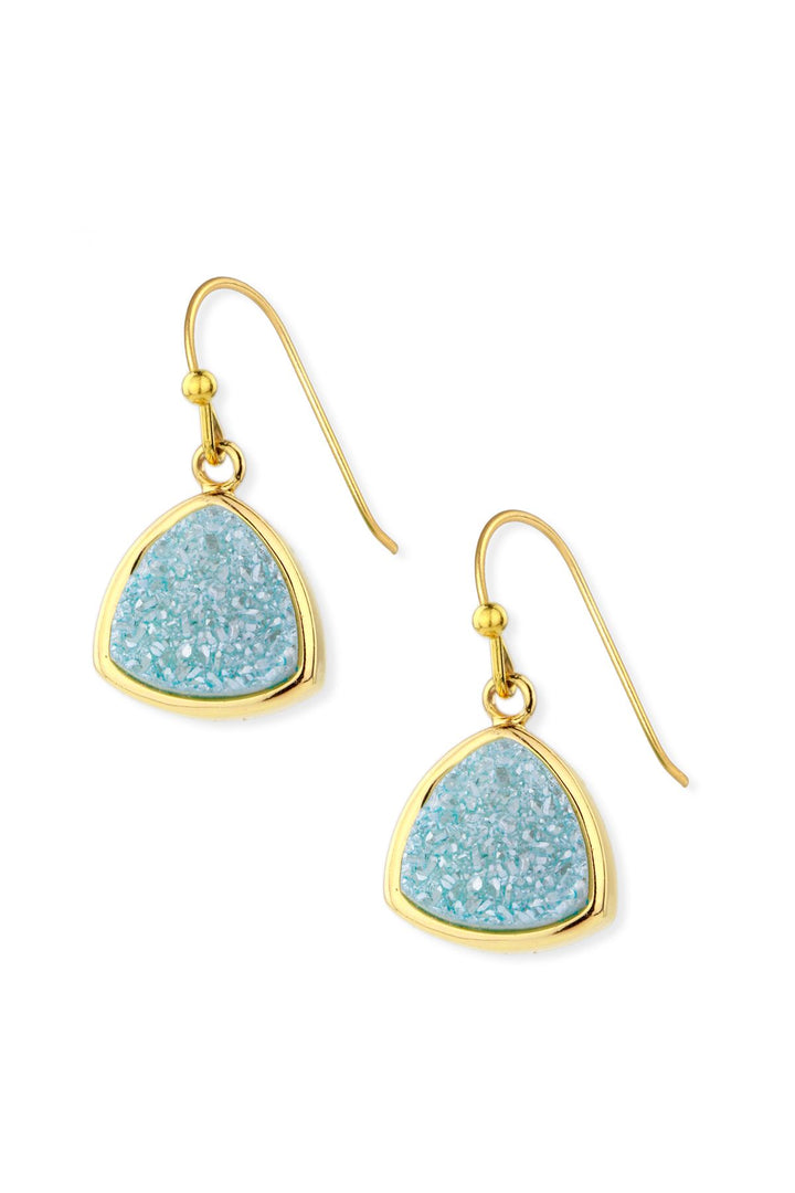 Triangle Dangle Druzy Earring