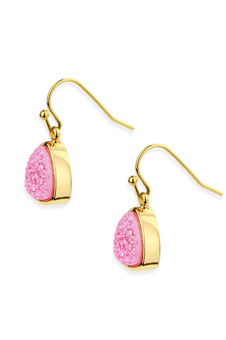 Triangle Dangle Druzy Earring