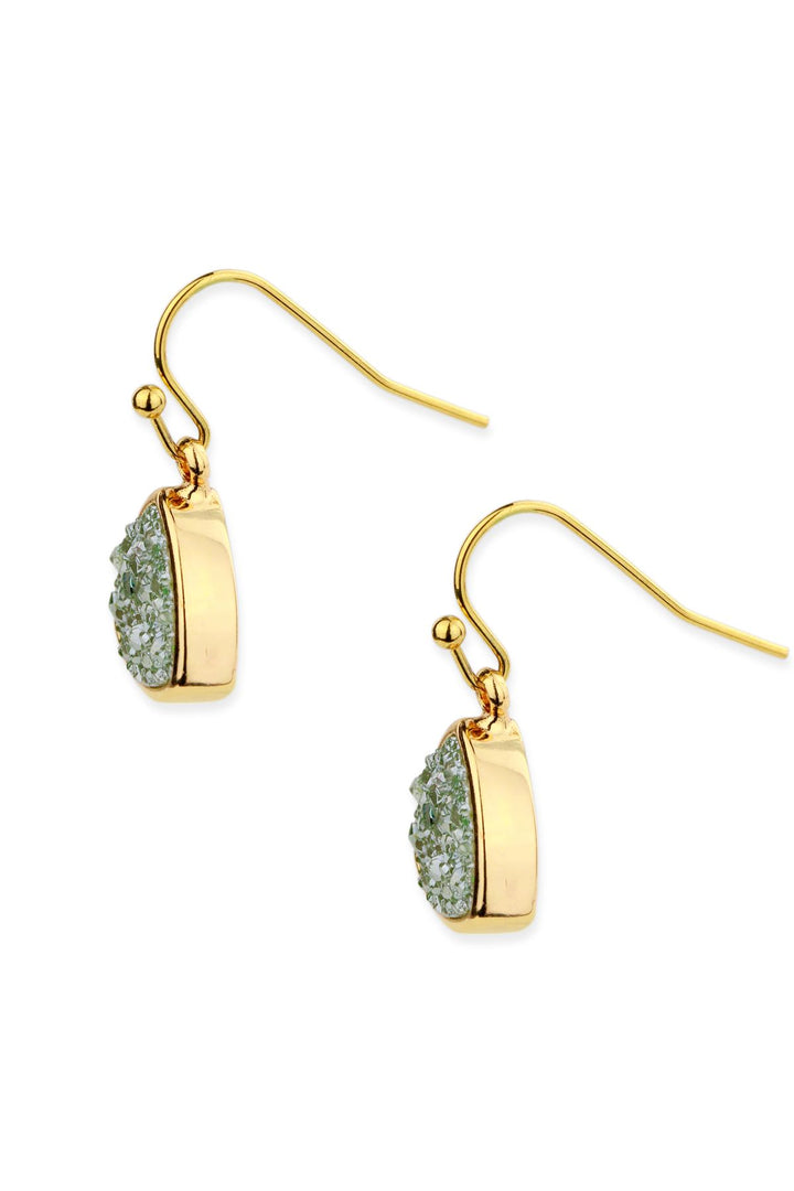 Triangle Dangle Druzy Earring