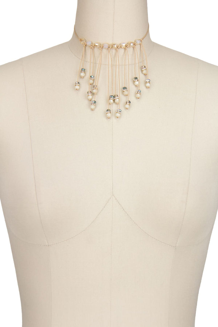 Zelda Beaded Bib Choker