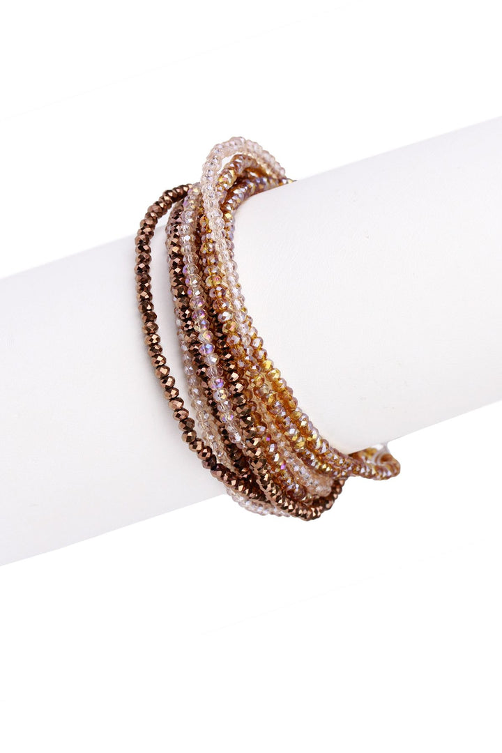 Crystal Ombre Multi Strand Bracelet