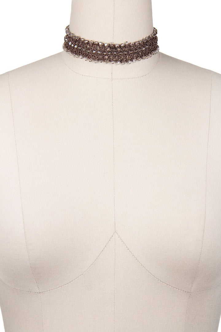 Crochet Rhinestone Choker