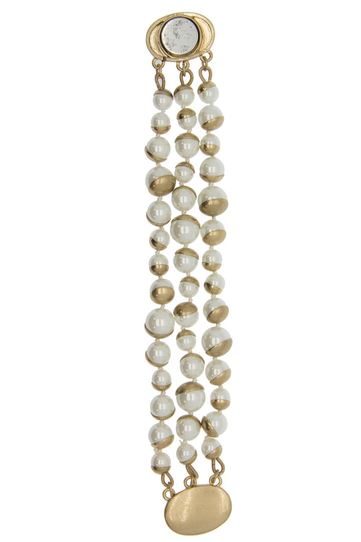 Half Moon Pearl Bracelet