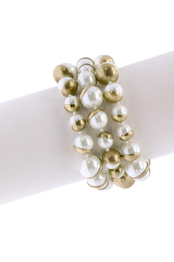 Half Moon Pearl Bracelet