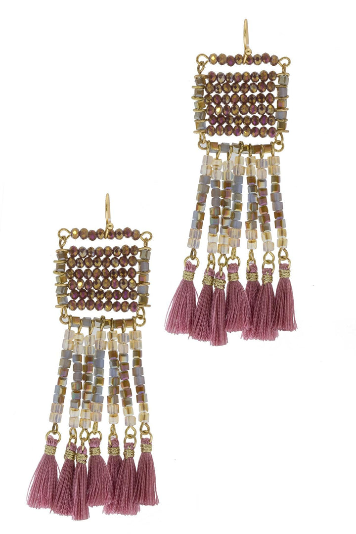Anjuna Beaded Statement Earring
