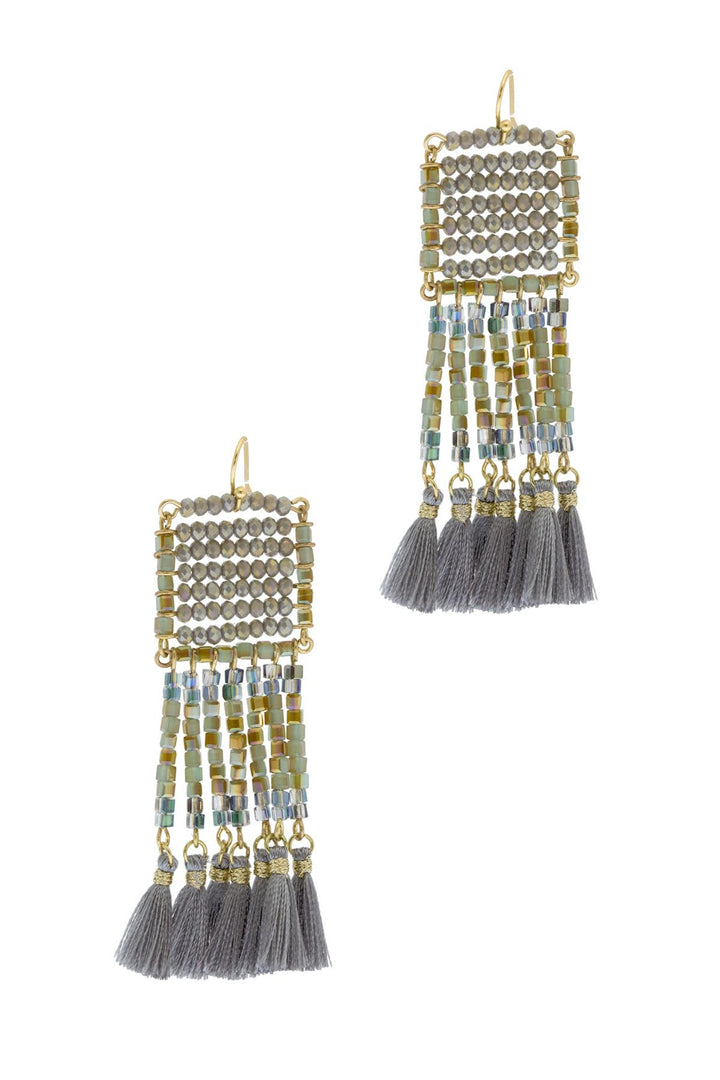 Anjuna Beaded Statement Earring