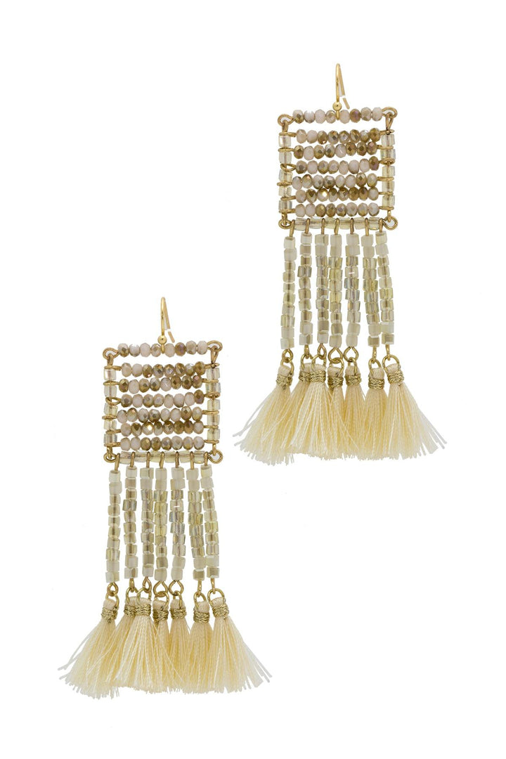 Anjuna Beaded Statement Earring