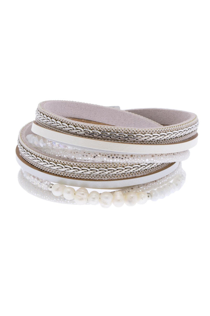 Gloria Double Wrap Leather Bracelet