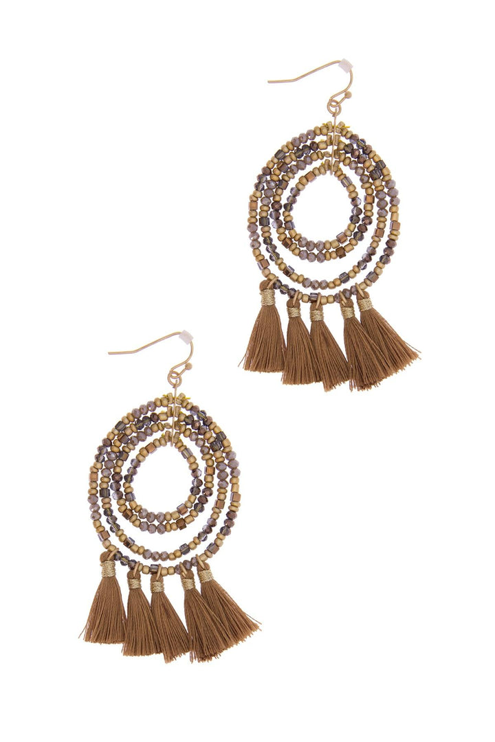 Varkala Beaded Hoop Earring