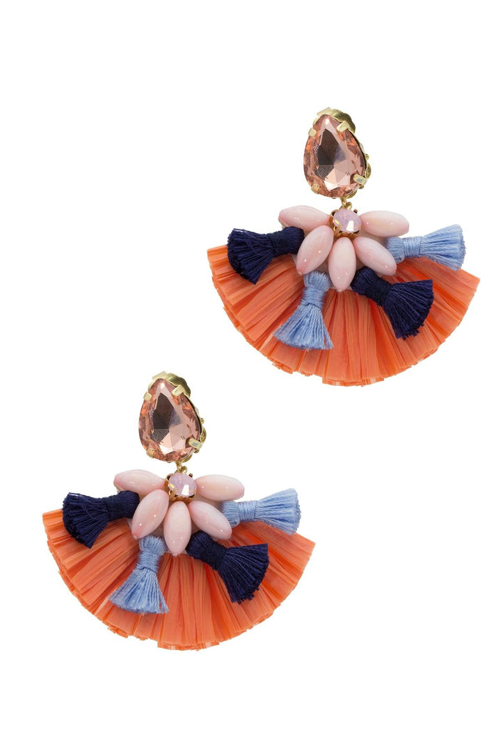 Multi Tassel Fiesta Earring