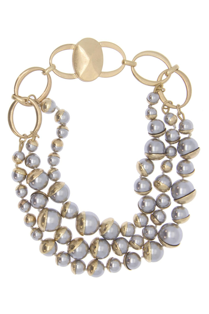 Half Moon Pearl Necklace