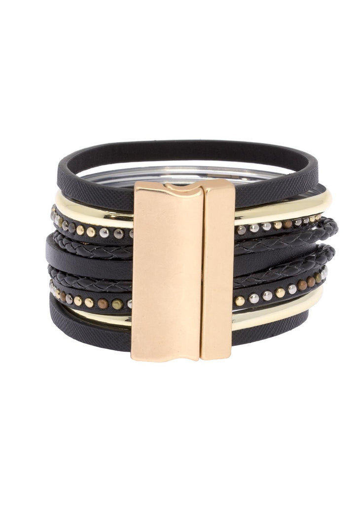 Midnight Tropic Leather Bracelet