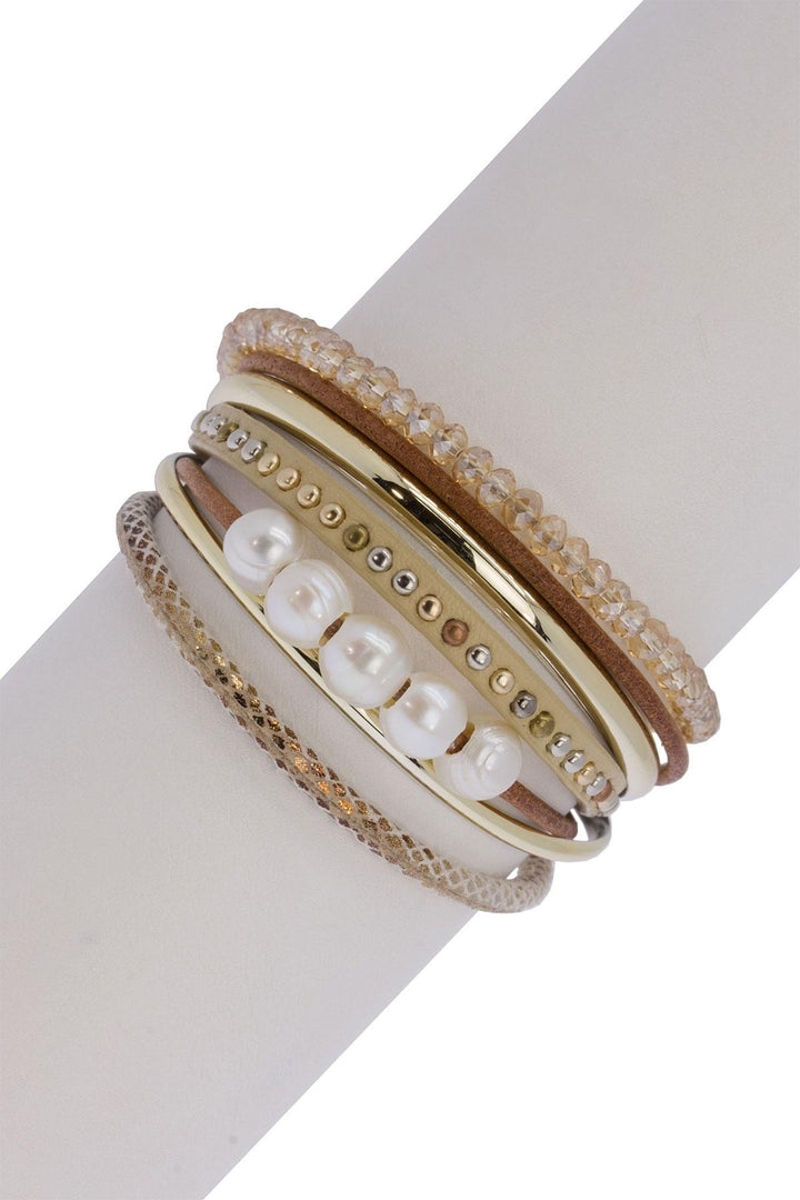 Touch of Cool Leather Bracelet