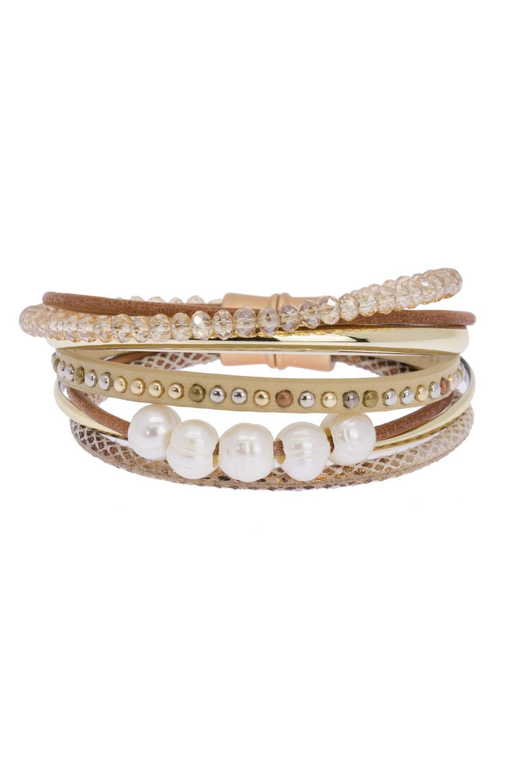 Touch of Cool Leather Bracelet