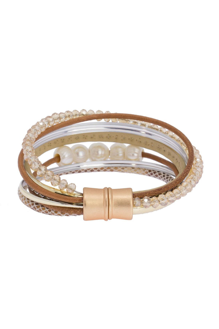 Touch of Cool Leather Bracelet