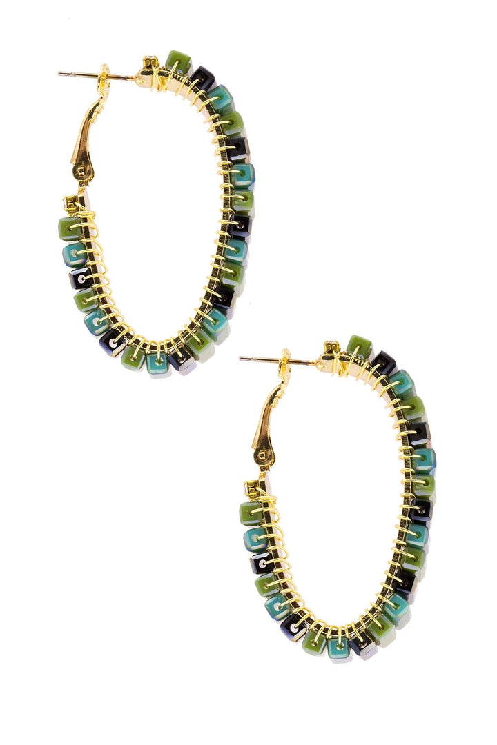 Mosaic Hoop Earring