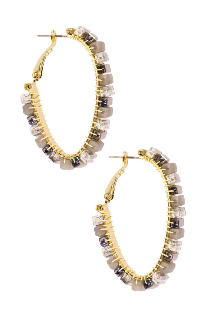 Mosaic Hoop Earring