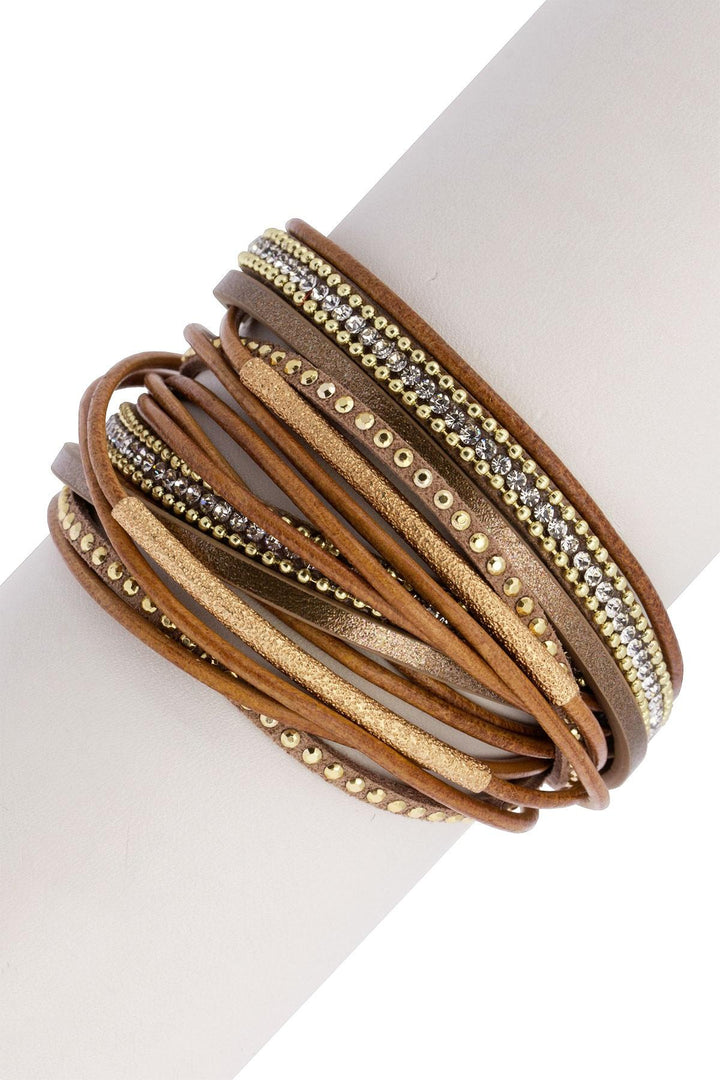 Flaunt Rhinestone Multi Strand Bracelet
