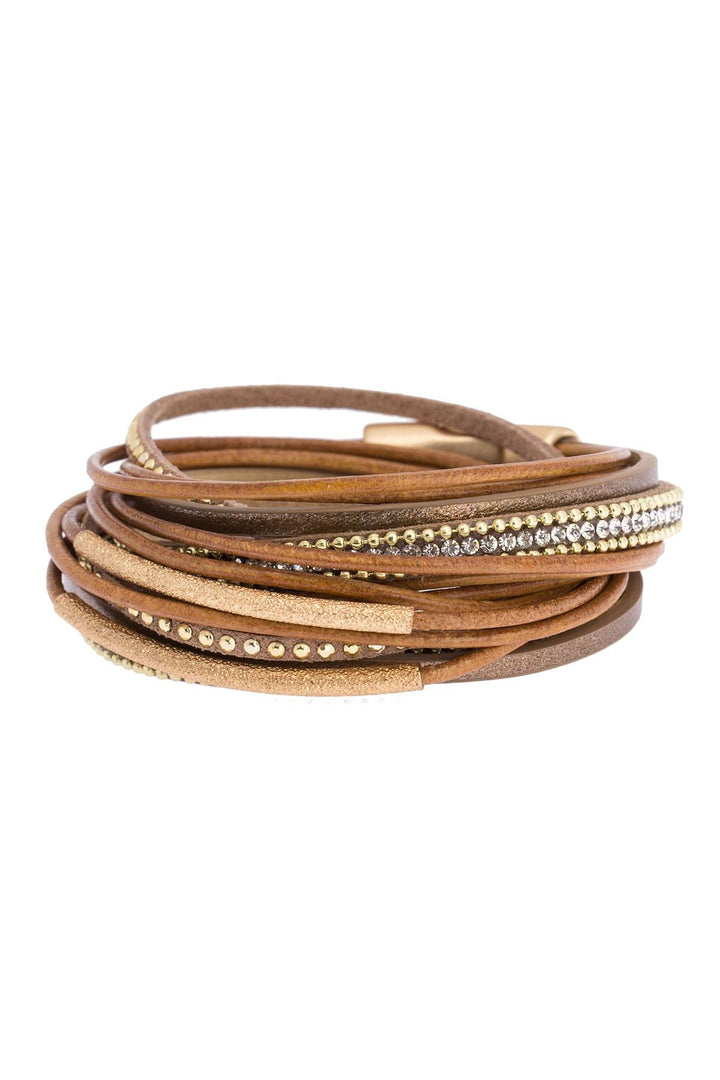 Flaunt Rhinestone Multi Strand Bracelet