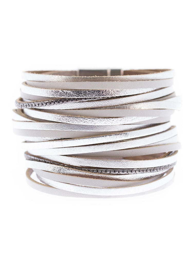 On the Line Leather Bracelet