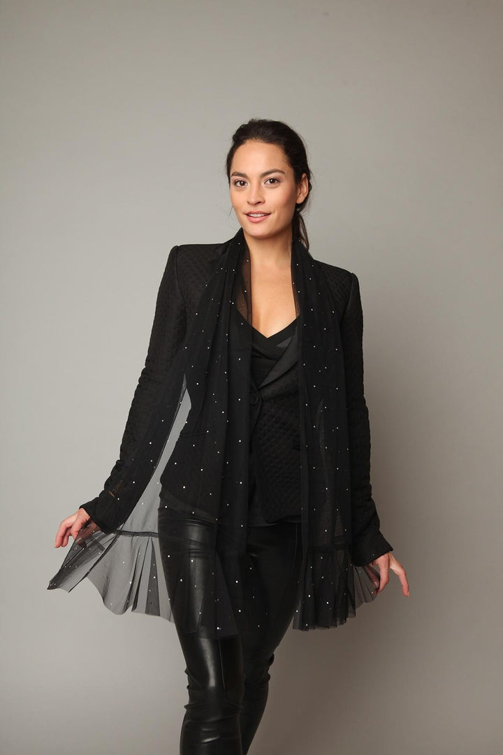 Glamazon Sheer Crystal Scarf