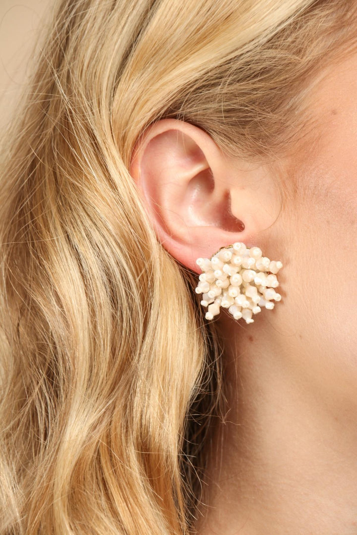 Prickle Beaded Statement Stud Earring