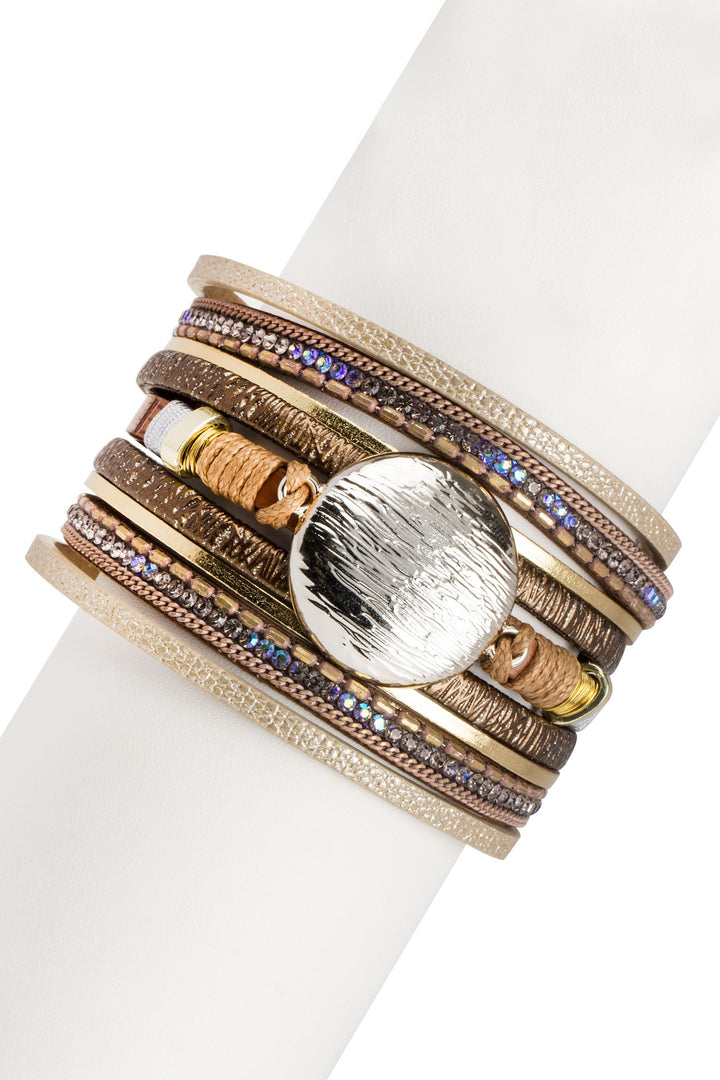 Optical Leather Bracelet
