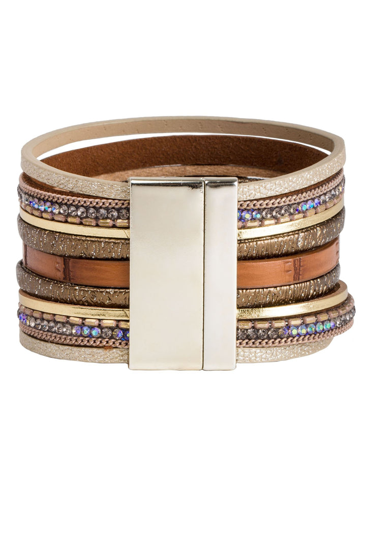 Optical Leather Bracelet