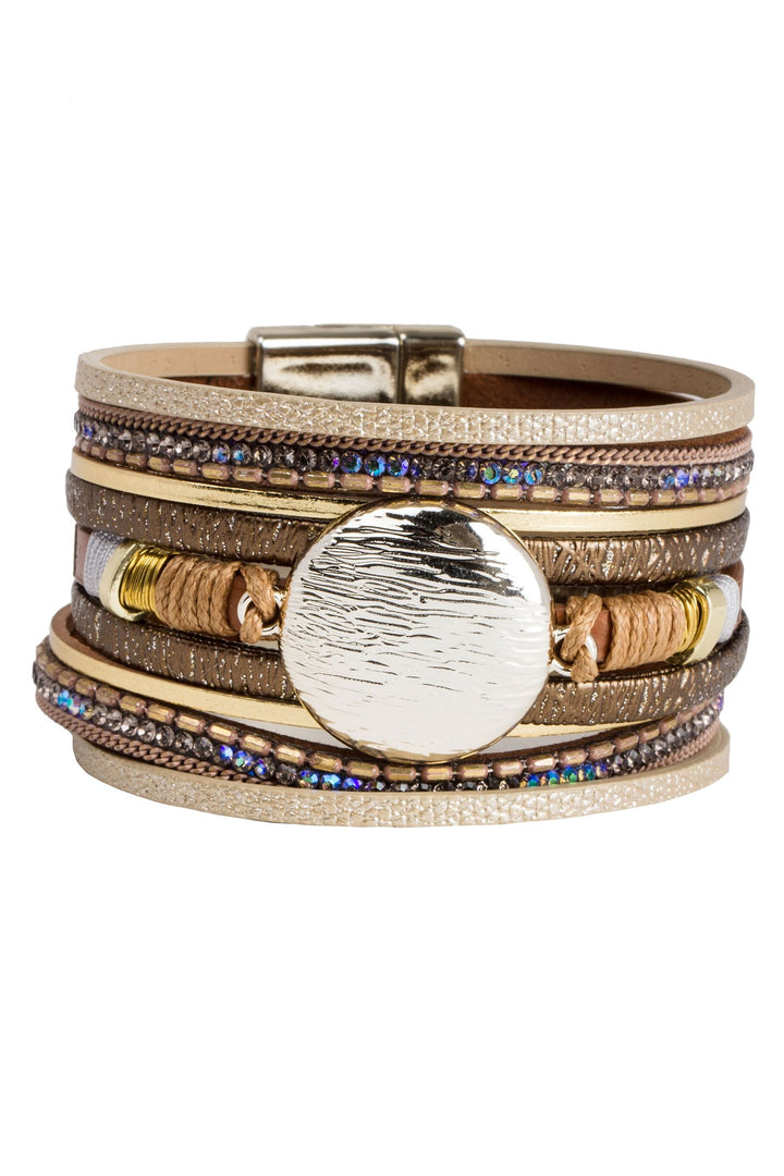 Optical Leather Bracelet