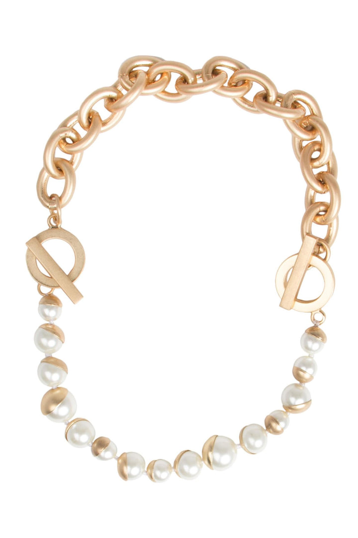 Single Moon Pearl Bracelet