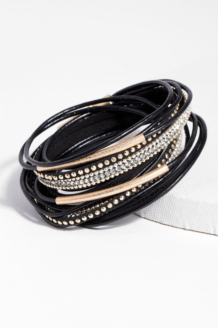 Flaunt Rhinestone Multi Strand Bracelet