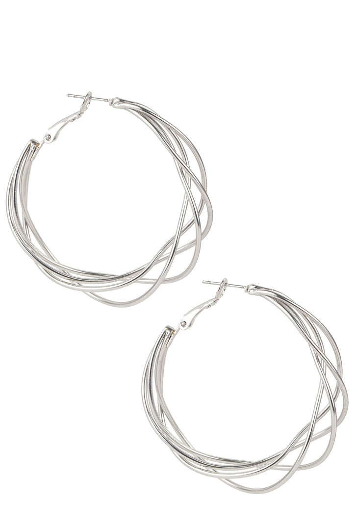Multi Surface Hoop Earring