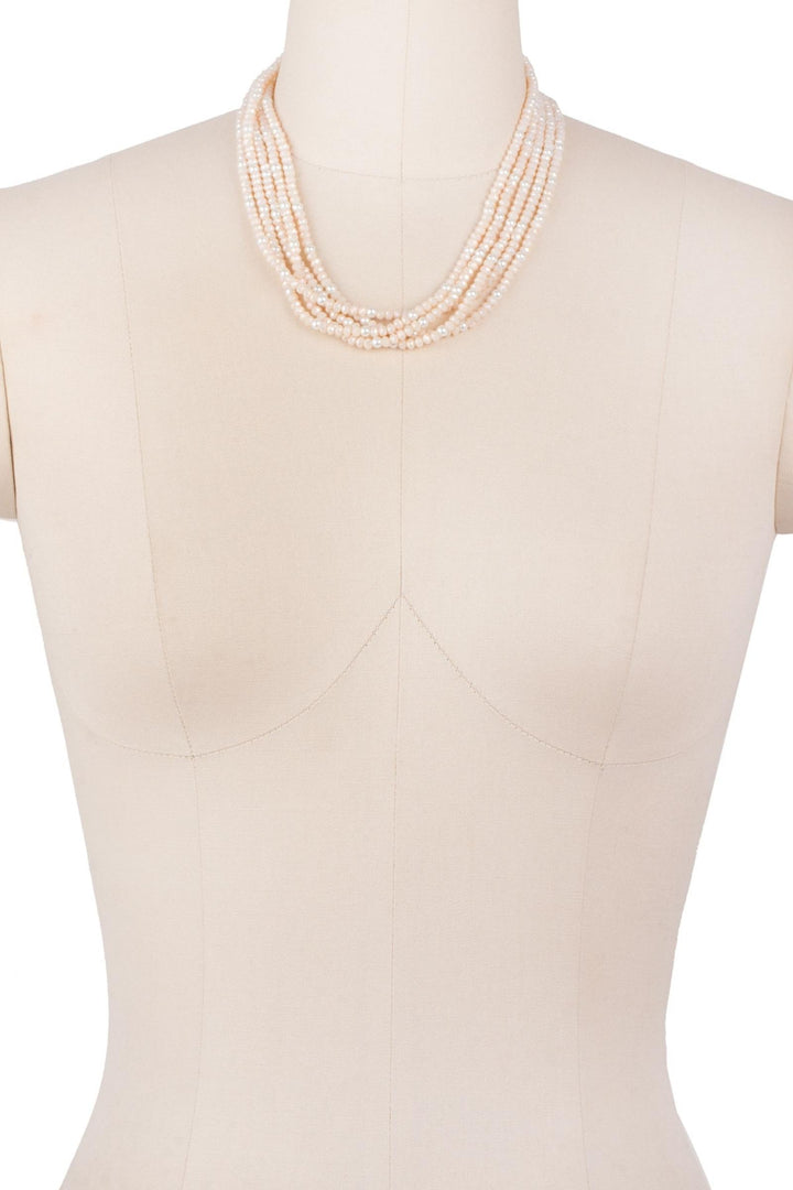 Crosby Short Crystal Pearl Necklace