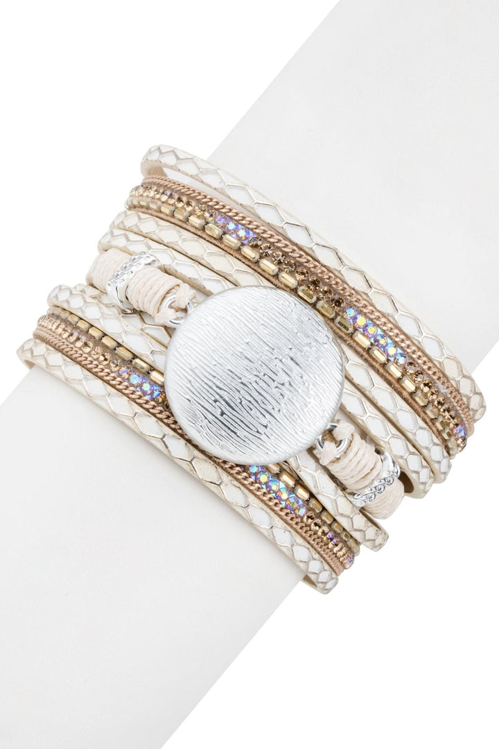Optical Leather Bracelet