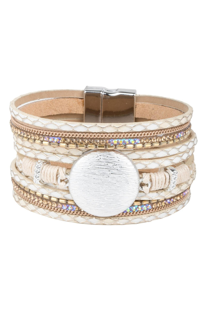 Optical Leather Bracelet