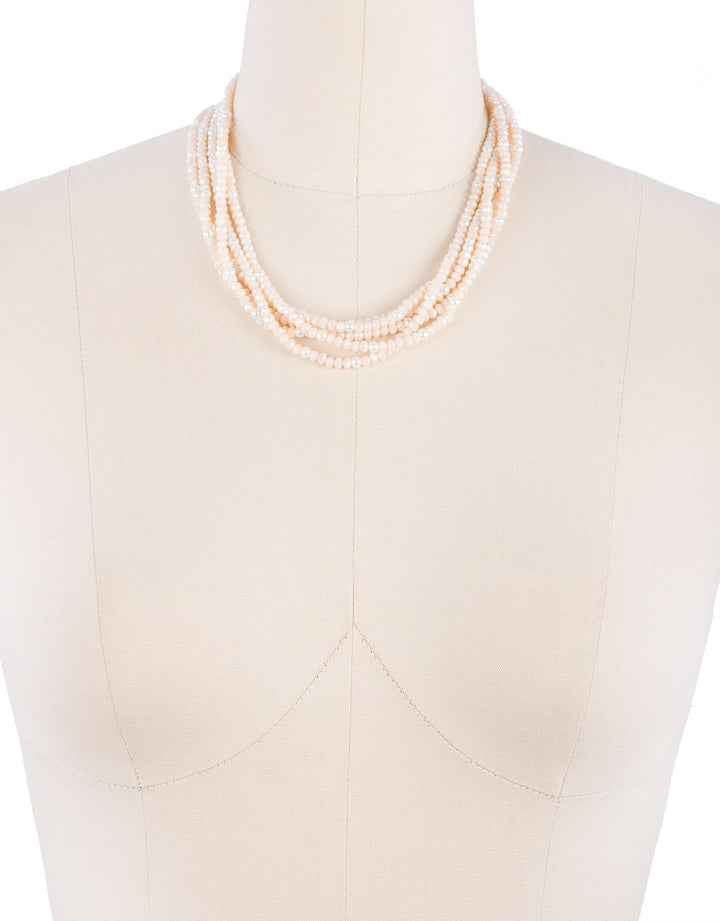 Crosby Short Crystal Pearl Necklace